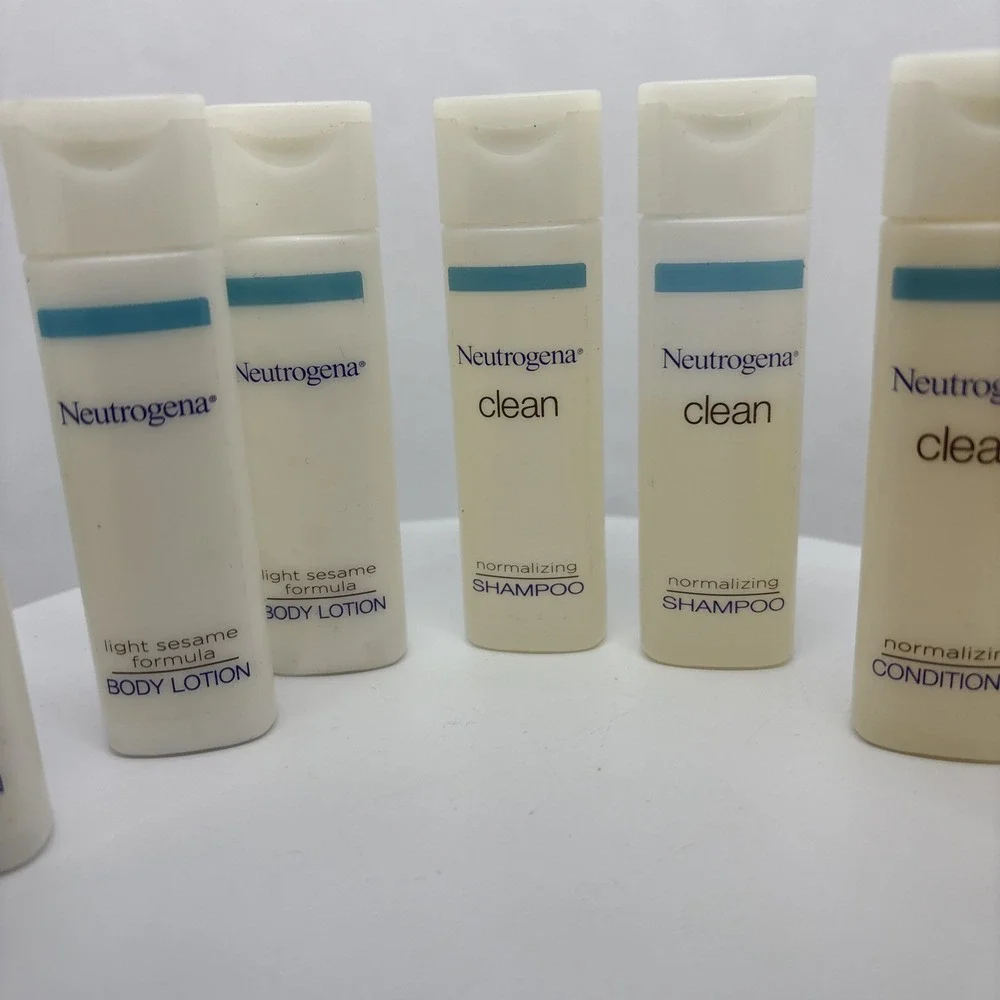 NEW NEUTROGENA Lot Of 7‎ Travel Size Conditioner, Shampoo, Body Lotion
